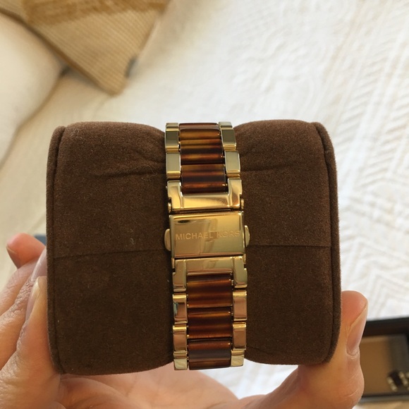 Michael Kors Glitz Tortoise Watch